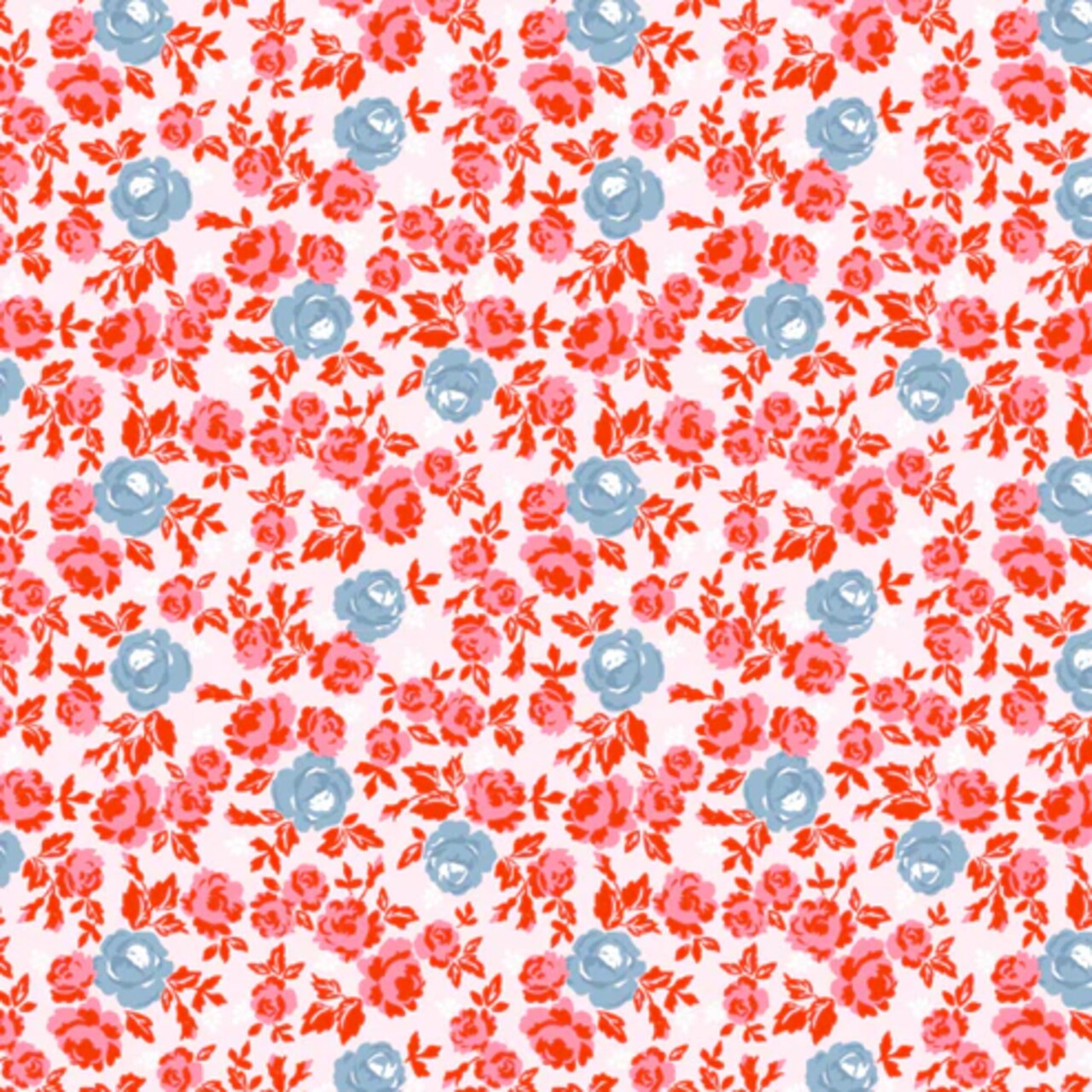 Fabric Poppie Cotton Red Regency Elise by the Quarter Yard EE25515